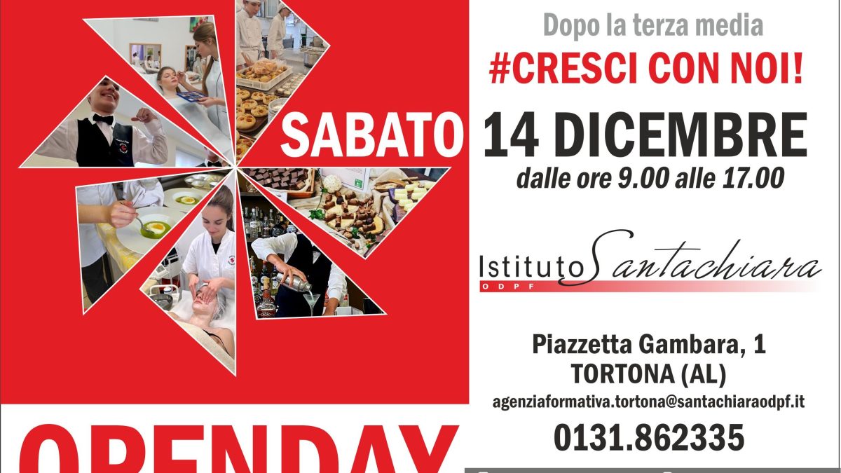 Open Day al Santachiara di Tortona